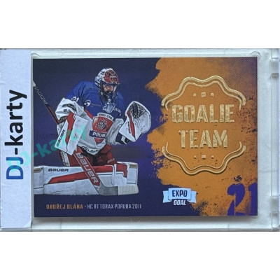 2024/25 Goal Cards Maxa liga 1. série #GT-13 Ondřej Bláha Goalie Team Expo Silver 1of5