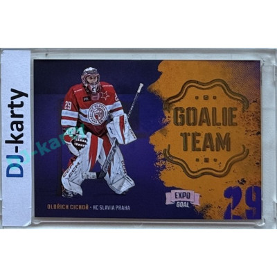 2024/25 Goal Cards Maxa liga 1. série #GT-19 Oldřich Cichoň Goalie Team Expo Silver 1of5
