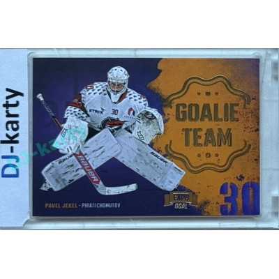 2024/25 Goal Cards Maxa liga 1. série #GT-05 Pavel Jekel Goalie Team Expo Gold 1of3