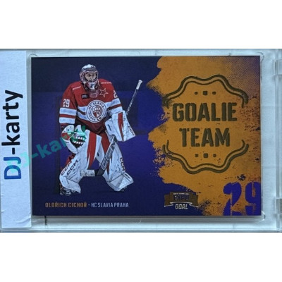 2024/25 Goal Cards Maxa liga 1. série #GT-19 Oldřich Cichoň Goalie Team Expo Gold 1of3