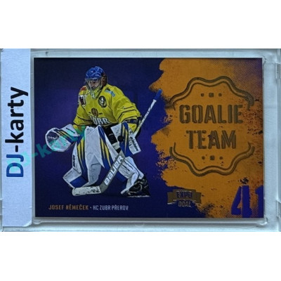 2024/25 Goal Cards Maxa liga 1. série #GT-15 Josef Němeček Goalie Team Expo Gold 1of3