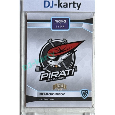 2024/25 Goal Cards Maxa liga 1. série #C-14 Piráti Chomutov Club Logo Expo Gold 1of6