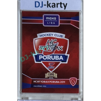 2024/25 Goal Cards Maxa liga 1. série #C-01 HC Poruba 2011 Club Logo Expo Silver 1of6