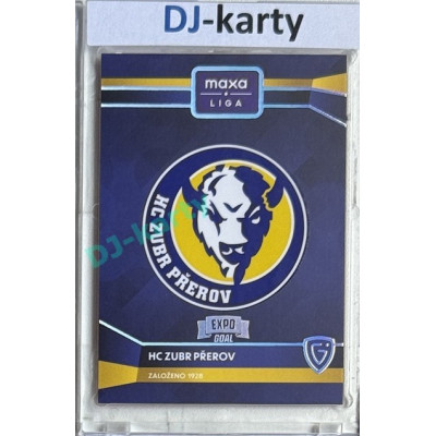 2024/25 Goal Cards Maxa liga 1. série #C-07 HC Zubr Přerov Club Logo Expo Silver 1of6