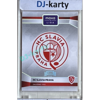 2024/25 Goal Cards Maxa liga 1. série #C-09 HC Slavia Praha Club Logo Expo Silver 1of6