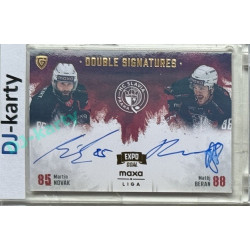 2024/25 Goal Cards Maxa liga 1. série #DS-NB Martin Novák / Matěj Beran Double Signatures Expo Gold 1of4