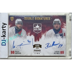 2024/25 Goal Cards Maxa liga 1. série #DS-DB Martin Dočekal / Ladislav Bittner Double Signatures Expo Gold 1of4