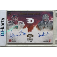 2024/25 Goal Cards Maxa liga 1. série #DS-HV David Honzík / Jakub Vondraš Double Signatures Expo Gold 1of4