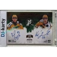 2024/25 Goal Cards Maxa liga 1. série #DS-KJ Pavel Klhůfek / Vít Jonák Double Signatures Expo Gold 1of4