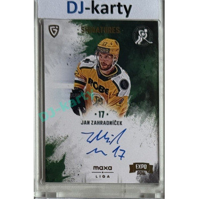 2024/25 Goal Cards Maxa liga 1. série #S-VS3 Jan Zahradníček Signatures Expo Gold 1of4