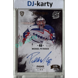 2024/25 Goal Cards Maxa liga 1. série #S-CH1 Michael Petrásek Signatures Expo Gold 1of4