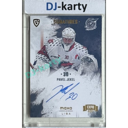 2024/25 Goal Cards Maxa liga 1. série #S-CH2 Pavel Jekel Signatures Expo Gold 1of4