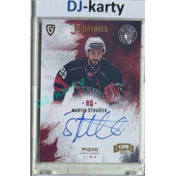 2024/25 Goal Cards Maxa liga 1. série #S-SL2 Martin Šťovíček Signatures Expo Gold 1of4