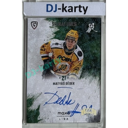 2024/25 Goal Cards Maxa liga 1. série #S-VS5 Matyáš Dědek Signatures Expo Silver 1of3