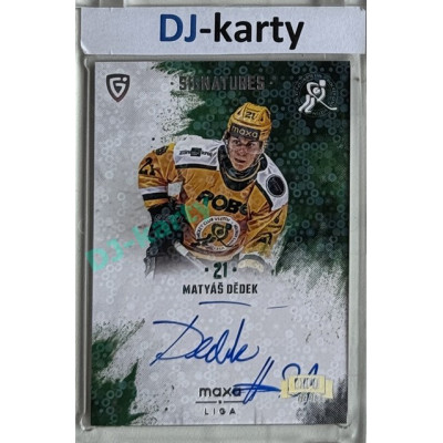 2024/25 Goal Cards Maxa liga 1. série #S-VS5 Matyáš Dědek Signatures Expo Silver 1of3