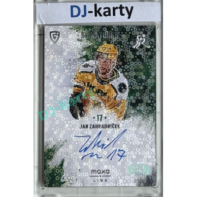 2024/25 Goal Cards Maxa liga 1. série #S-VS3 Jan Zahradníček Signatures Expo Silver 1of3