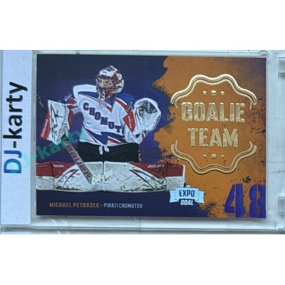 2024/25 Goal Cards Maxa liga 1. série #GT-06 Michael Petrásek Goalie Team Expo Silver 1of5