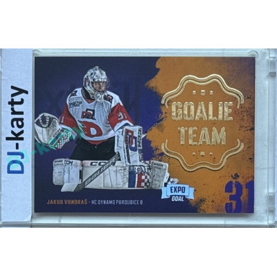 2024/25 Goal Cards Maxa liga 1. série #GT-12 Jakub Vondraš Goalie Team Expo Silver 1of5