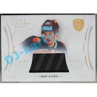 2021/22 OFS The Final Series Tomáš Dvořák #STI-DVT Game Used Stick Gold PROMO