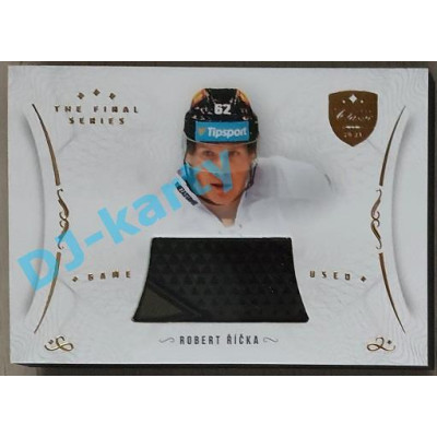 2021/22 OFS The Final Series Robert Říčka #STI-RIR Game Used Stick Gold PROMO