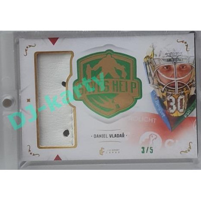2021/22 Legendary Cards SAVES HELP MEMORABILIA SERIES #SHM-36 Daniel Vladař Memorabilia Emerald 3/5