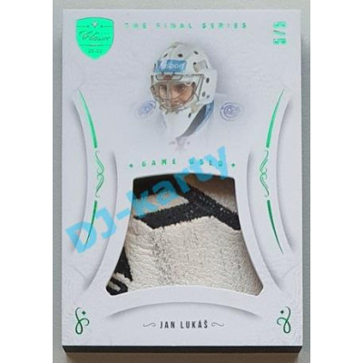 2021/22 OFS The Final Series Jan Lukáš #MEM-JS 5/5 Game Used Emerald