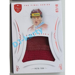 2021/22 OFS The Final Series Petr Ton #MEM-PO 02/10 Game Used Red