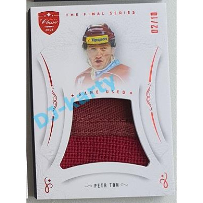 2021/22 OFS The Final Series Petr Ton #MEM-PO 02/10 Game Used Red