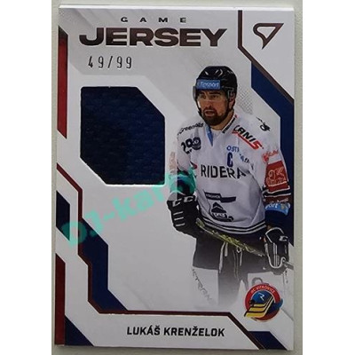 2022/23 Sportzoo ELH 2. série #GJ-KR Lukáš Krenželok Game Jersey 49/99