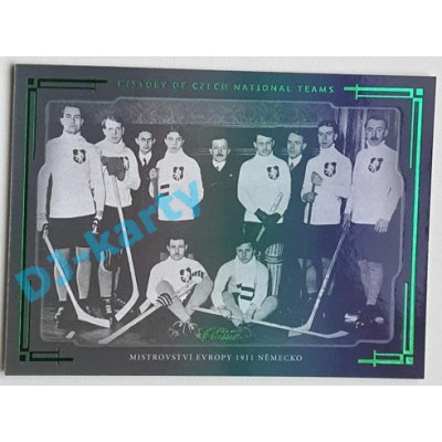 2021/22 OFS The Final Series Mistrovství Evropy 1911 Německo #HCNT-02 17/20 History of Czech National Teams Emerald