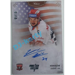 2021/22 OFS The Final Series Kevin Klíma #FL-KKL 01/15 Bonus Signature Foreign Legion