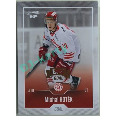 2022/23 Goal Cards Chance Liga 1. série #136 Michal Hotěk Expo Pardubice