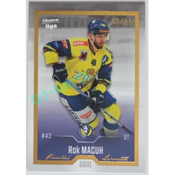 2022/23 Goal Cards Chance Liga 1. série #097 Rok Macuh Gold 17/23
