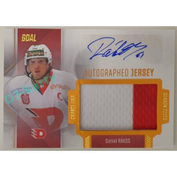 2022/23 Goal Cards Chance Liga 1. série #JA-17 Daniel Rákos Autographed Jersey 10/25