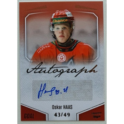 2022/23 Goal Cards Chance Liga 2. série #142 Oskar Haas Autograph xx/49