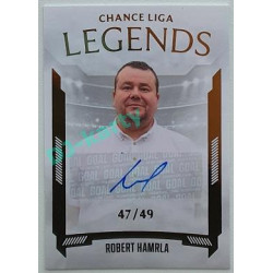 2022/23 Goal Cards Chance Liga 2. série #28 Robert Hamrla Legends Autograph xx/49