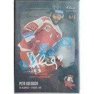 2020/21 OFS 1. série Petr Kolouch #335 5/5 Black Rainbow Signature