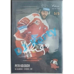 2020/21 OFS 1. série Petr Kolouch #335 5/5 Black Rainbow Signature