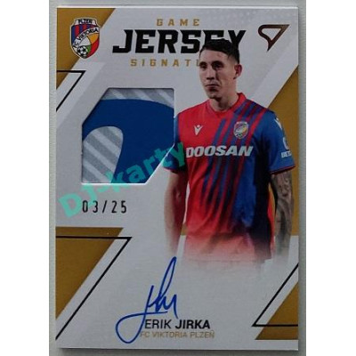 2022/23 Sportzoo Fortuna Liga 2. série #GJS-EJ Erik Jirka Game Jersey Auto 03/25