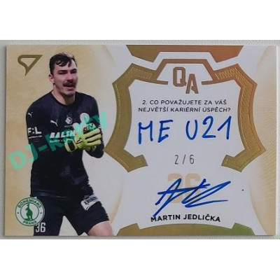 2022/23 Sportzoo Fortuna Liga 2. série #QA-JE Martin Jedlička Q&A Signatured Answer 2/6