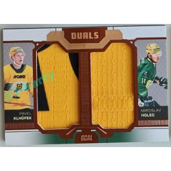 2022/23 Goal Cards Chance Liga Update #D-17 P. Klhůfek / M. Holec Duals Jersey Bronze 03/30
