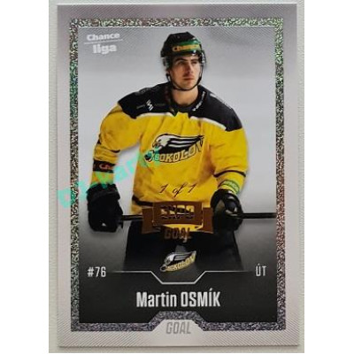 2022/23 Goal Cards Chance Liga 2. série #240 Martin Osmík Expo Rainbow Dotted 1/1