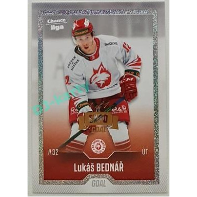 2022/23 Goal Cards Chance Liga 2. série #340 Lukáš Bednář Expo Rainbow Dotted 1/1