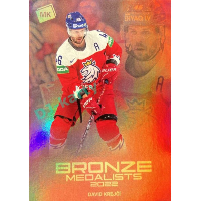 2023 MK reprezentace #BM-17 David Krejčí Bronze Medalists Men