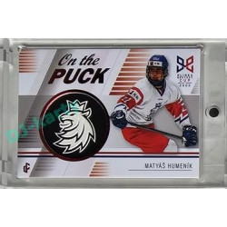 2023/24 Legendary Cards Hlinka Gretzky Cup Young Lions #P-12 Matyáš Humeník On The Puck Red xx/29