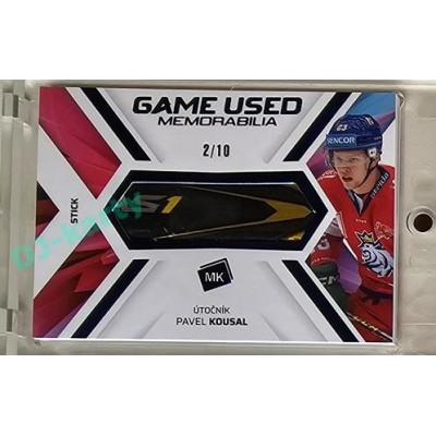 2023 MK reprezentace #GUM-12 Pavel Kousal Game Used Memorabilia BLUE 2/10