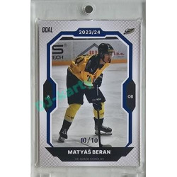 2023/24 Goal cards Chance Liga 2. série #361 Matyáš Beran Blue 10/10