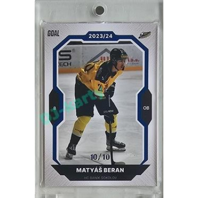 2023/24 Goal cards Chance Liga 2. série #361 Matyáš Beran Blue 10/10