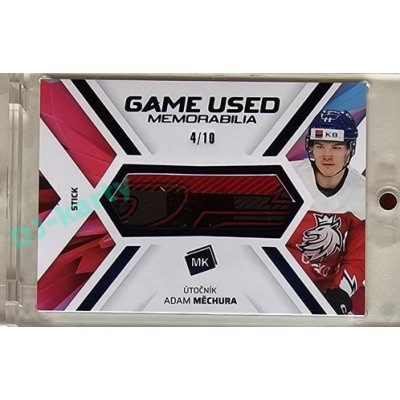 2023 MK reprezentace #GUM-08 Adam Měchura Game Used Memorabilia BLUE 4/10