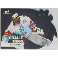 2020 MK reprezentace Dominik Furch #9 09/25 Goalie School Die-cut Blue